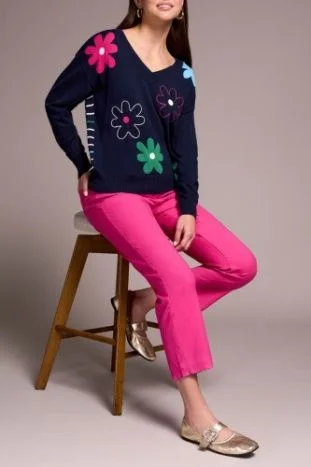 Tribal Jacquard Embroidered Sweater-5993O-6018
