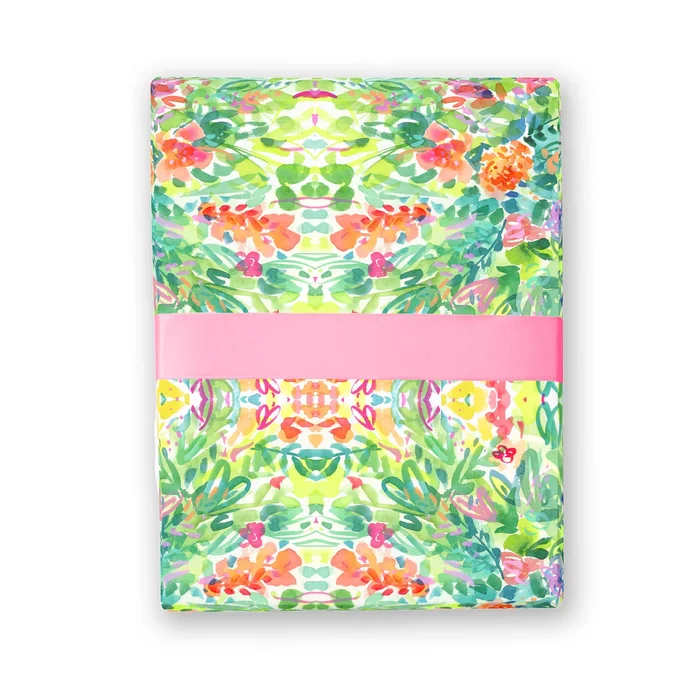 Tropical Floral Gift Wrap
