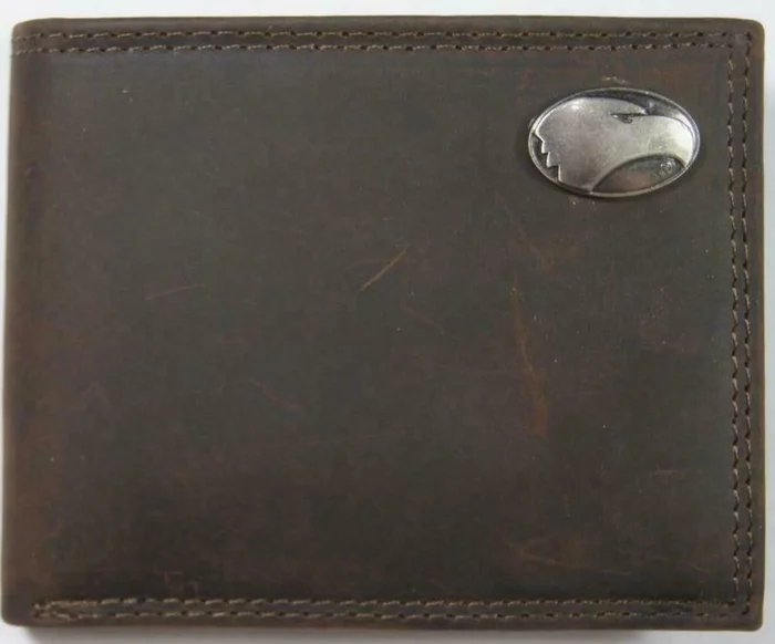 UGA MONEY BROWN LEATHER BIFOLD
