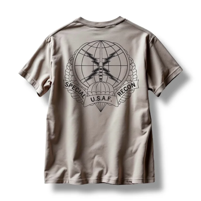 USAF SPECIAL RECON LOGO TEE (TAN)