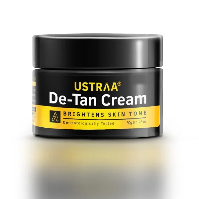Ustraa De-Tan Cream 50g – Dermatologically Tested – For Effective Tan Removal & Even Skin tone, With Japanese Yuzu & Licorice, Prevents Dark Spots, Without Bleach, No Sulphates, No Parabens