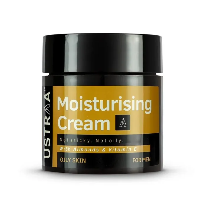 USTRAA Moisturising Cream – Oily Skin – 100g Long-lasting moisturization & Hydration Quick Absorption with Shea Butter No Parabens, No Mineral Oils