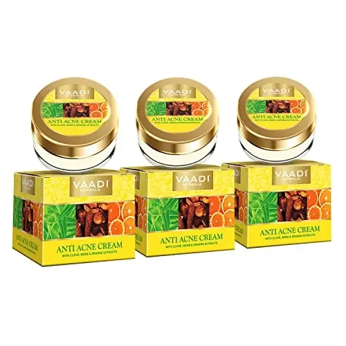 Vaadi Herbals Value Anti Acne Cream Clove and Neem Extract 30gx3