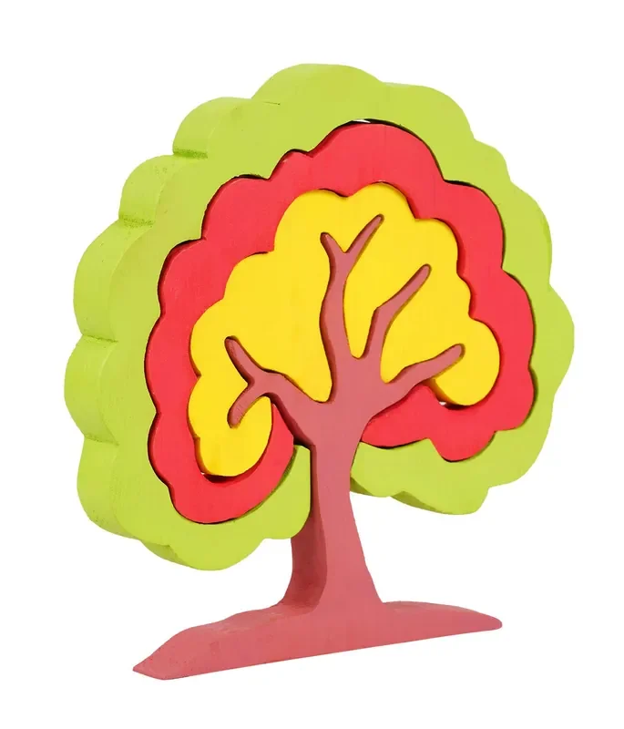 VARANASI WOODEN TOYS – Colourful Stacking Tree