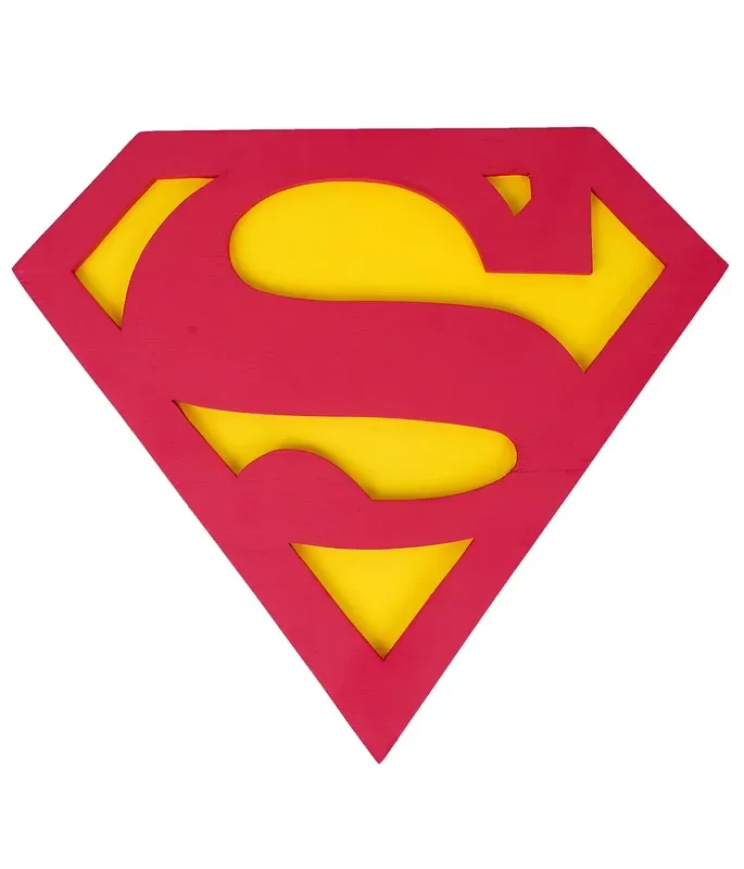 VARANASI WOODEN TOYS – Super Man Shield – Wall Dcor – Multicolour