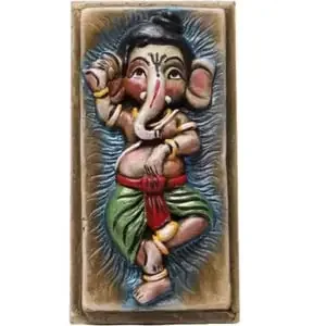 VARANASI WOODEN TOYS Bal Ganesha Decorative Showpiece