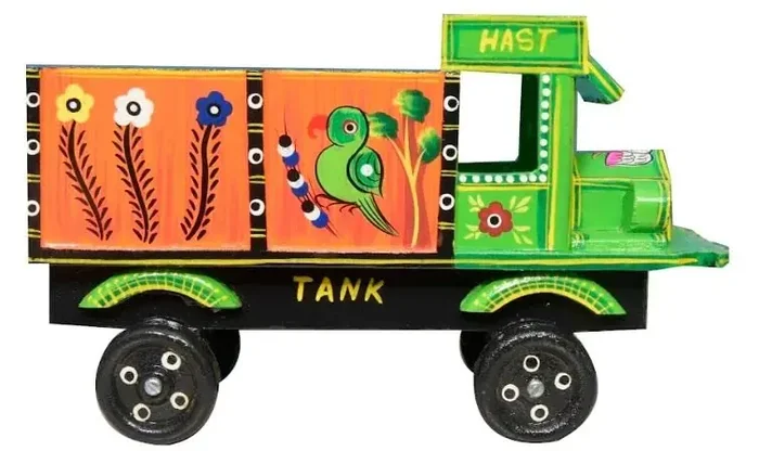 VARANASI WOODEN TOYS Truck for Decoration