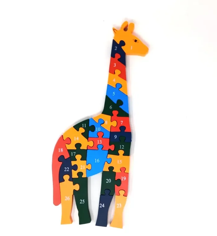 VARANASI WOODEN TOYS Wooden Giraffe Puzzle