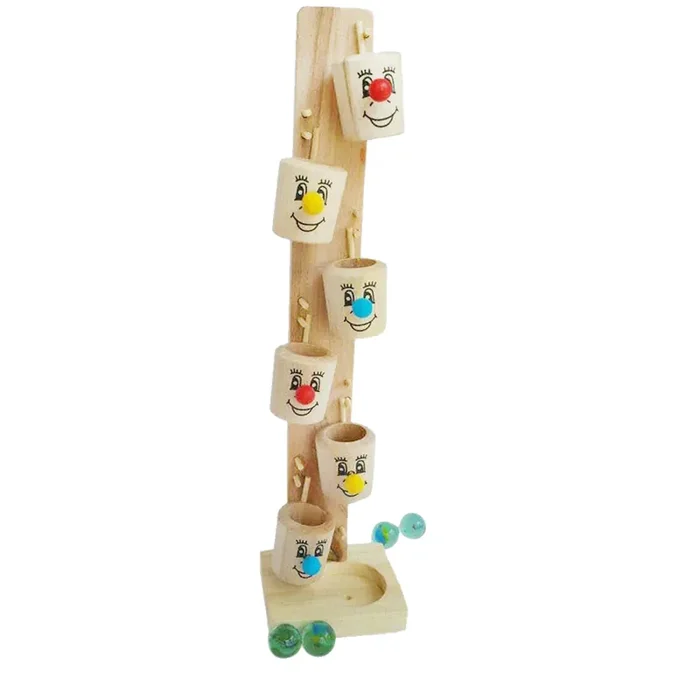 VARANASI WOODEN TOYS Wooden Marble Stacking Game
