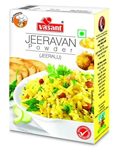 VASANT Jeeravan Masala Combo Pack of 2 Jeeravan Masala Jeeravan Powder Jeeralu Red Chilli Powder Mustard Oil Asafoetida Spice Mix Indian Spices Masala No Artificial Colour Vegetarian 100 gm each