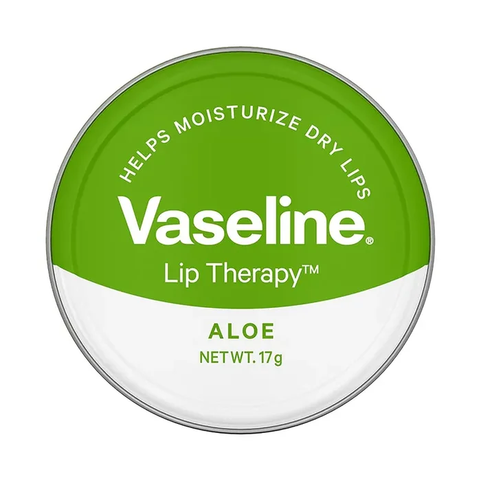 Vaseline Lip Tins Aloe 17g Infused with Aloe Extracts for Lip Hydration & Natural Shine