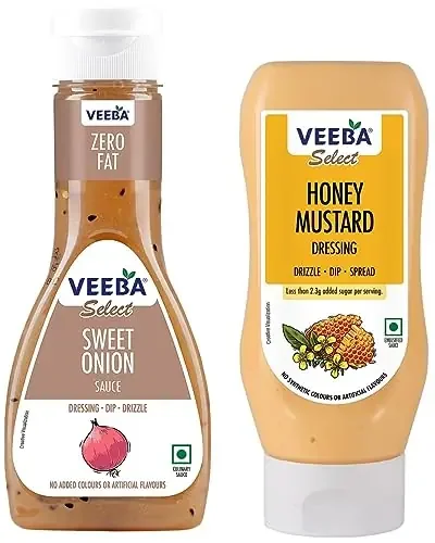 Veeba Honey Mustard Dressing 300g and Veeba Sweet Onion Sauce 350g