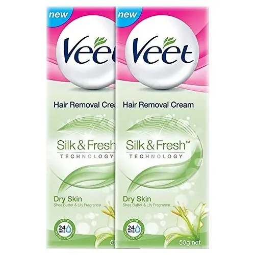 Veet Dry Skin Hair Removal Cream – 50 g (Pack of 2)