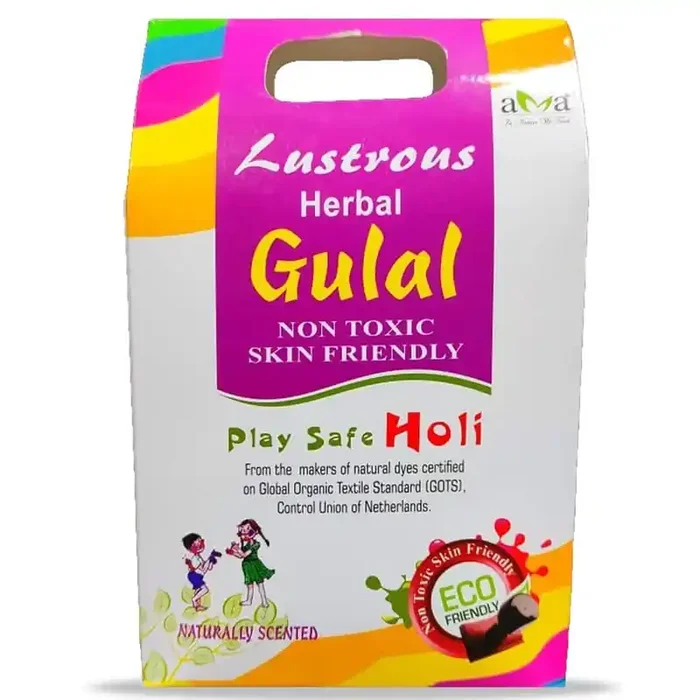 Vegetal Lustrous Herbal Gulal 400Gm +Vegetal 10 IN 1 Complete Care Shampoo (200 ml)