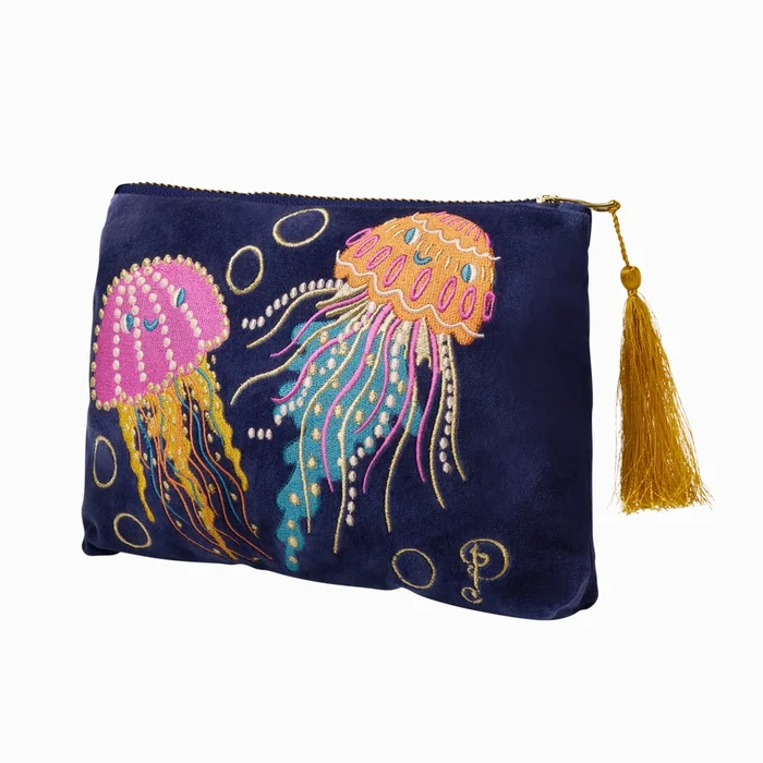 Velvet Zip Pouch