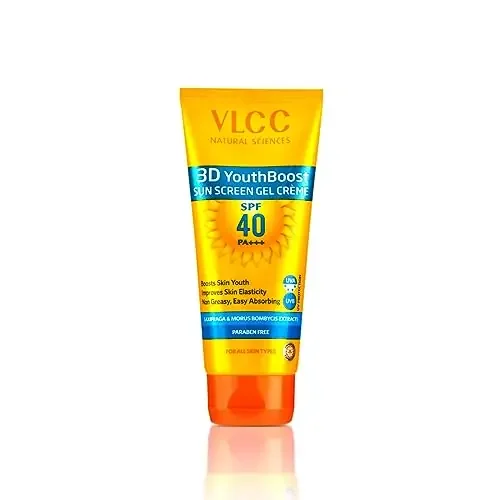 VLCC 3D Youth Boost SPF40 PA+++ Sun Screen Gel Creme(50gm)