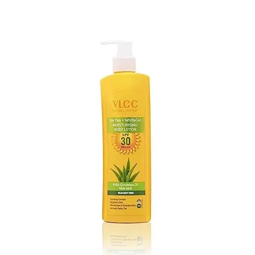 VLCC DeTan + WhiteGlo Moisturising Body Lotion SPF 30 PA+++(350ml)
