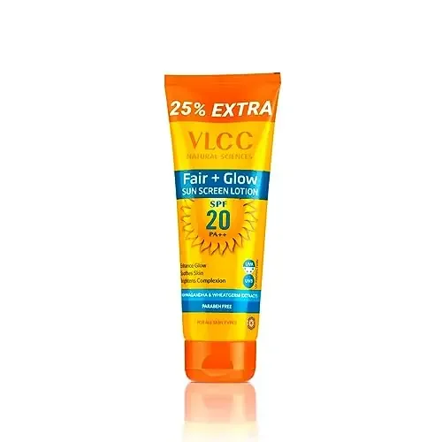 VLCC Fair+Glow Sun Screen Lotion SPF20(100ml)