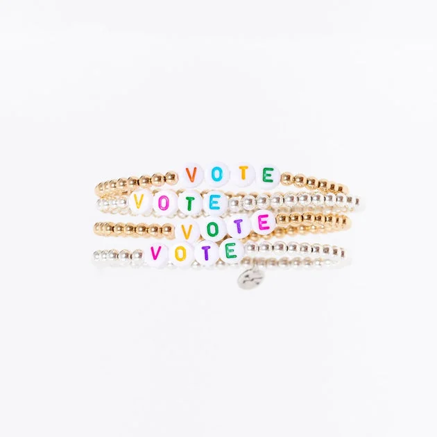 Vote Bracelet in Rainbow