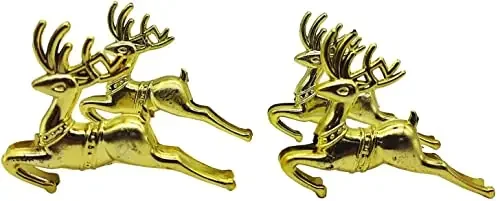 VR CREATIVES 4 pcs Christmas Tree Ornaments Xmas Tree hangings Reindeer/Rain Deer Christmas Tree Decoration