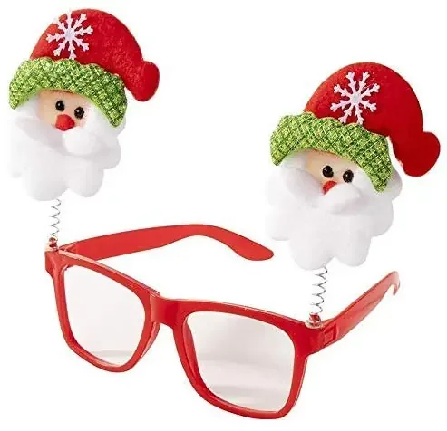 VR CREATIVES Xmas D?cor Christmas Eyeglasses/Christmas Party Goggles/Christmas Glasses/Christmas Decoration – Santa Pack of 1