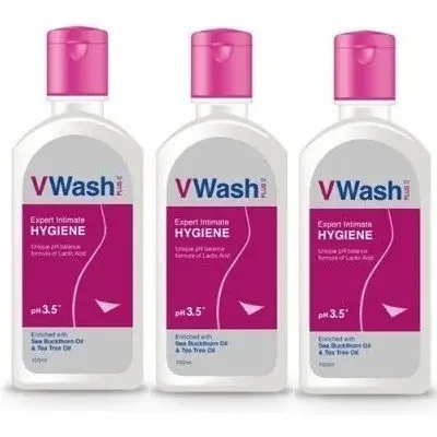 VWash Plus Expert Intimate Hygiene – 100ml (pack of 3)