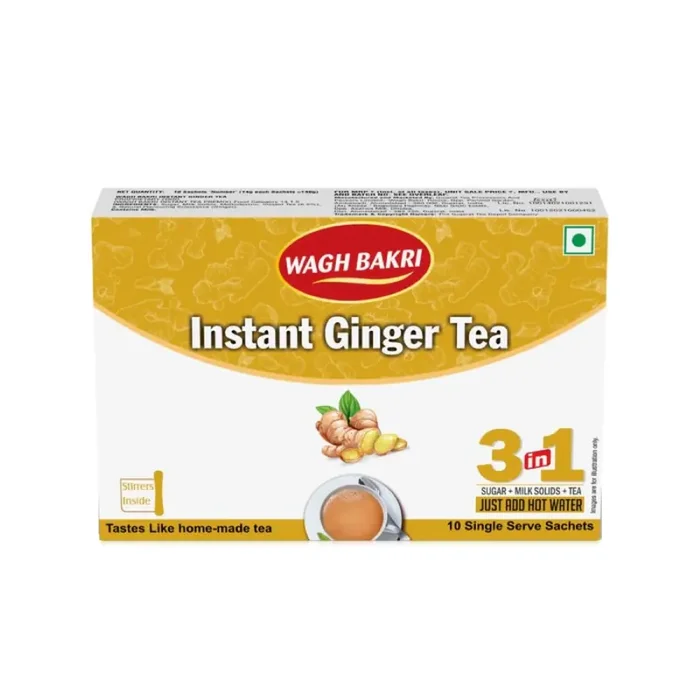 Wagh Bakri Ginger Instant Tea Premix 140 Grams – Powder