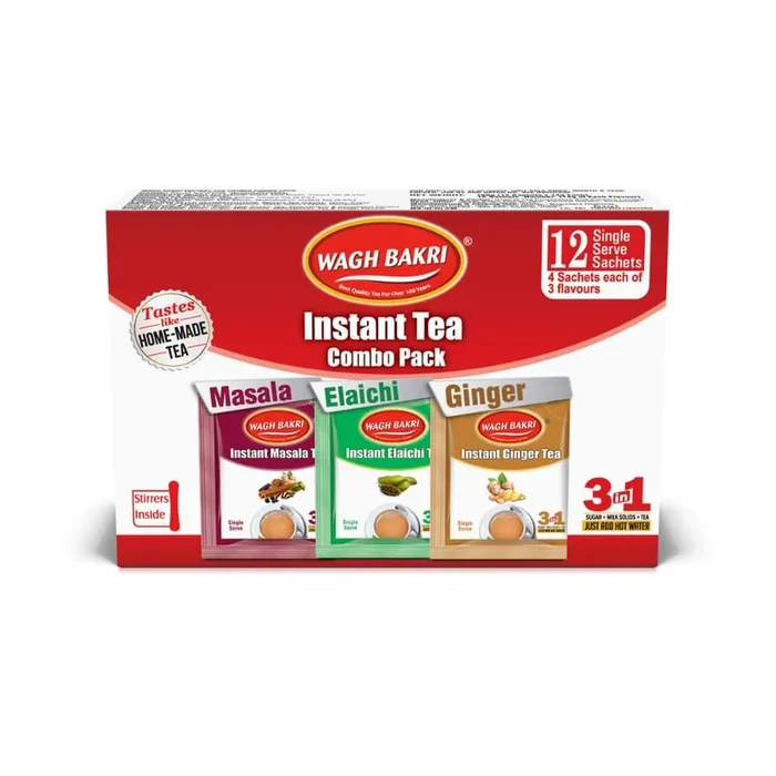 Wagh Bakri Instant Tea Premix Combo 168 Grams Ginger Powder