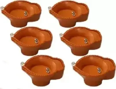 Water Sensor Diya Lights for Home Decoration Water Diye Water Diyas for Diwali Destival Pack of 6
