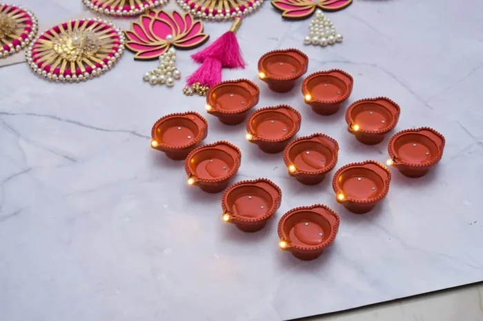 Water Sensor led Diya Pack of 12