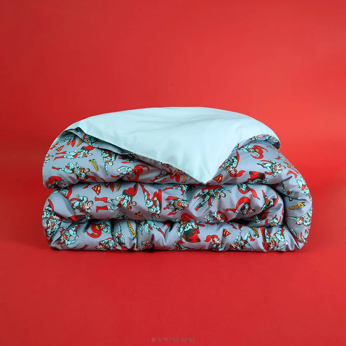 WB Gray Duvet Cover | Superman