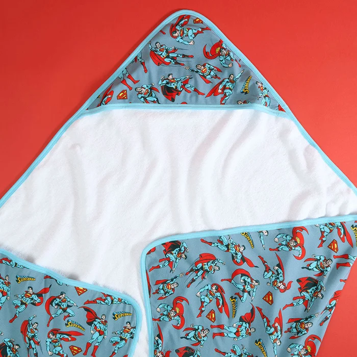 WB Gray Toddler Hooded Towel | Superman