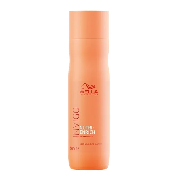 Wella Professionals Invigo Nutri-Enrich Shampoo Deep Nourishment for Dry, Frizzy & Damaged Hair 250 ml With Goji Berry & Vitamin E