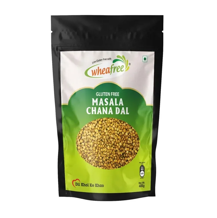 Wheafree Gluten Free Masala Chana Dal (400gm) Ready to Eat Snacks Indian Tasty and Crunchy Snacks Tangy and Spicy Taste