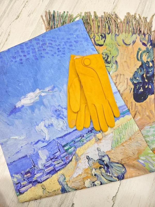 WHEAT FIELDS REVERSIBLE SCARF & GLOVE SET