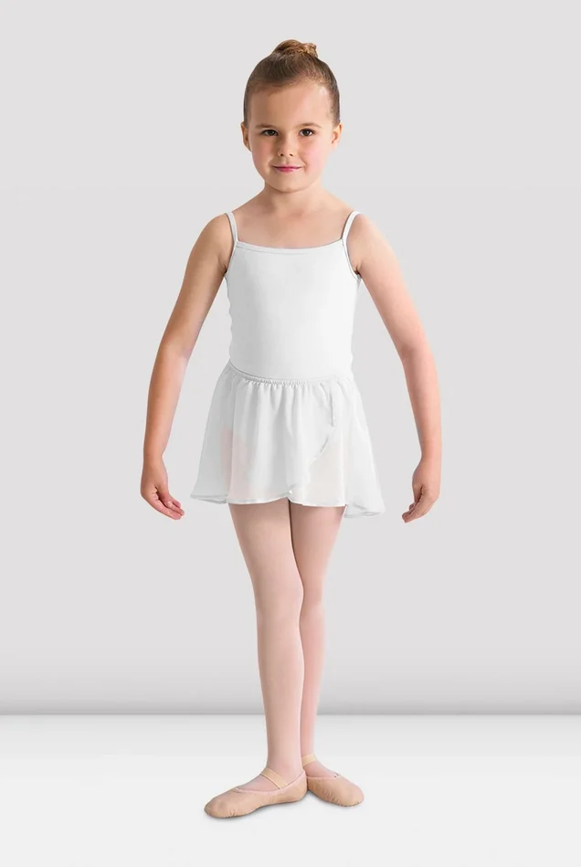 WHITE BALLET MOCK WRAP SKIRT
