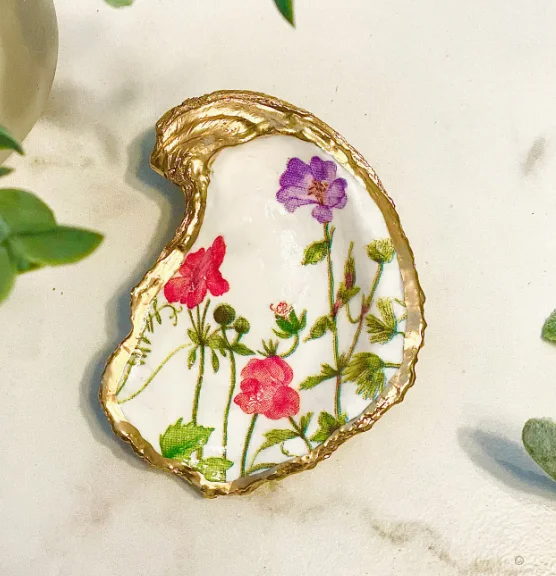 Wildflowers Oyster Trinket Dish