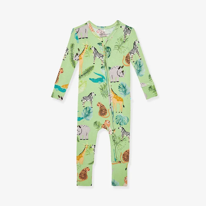 Wildlife Green Baby Convertible Sleeper | Safari Animals