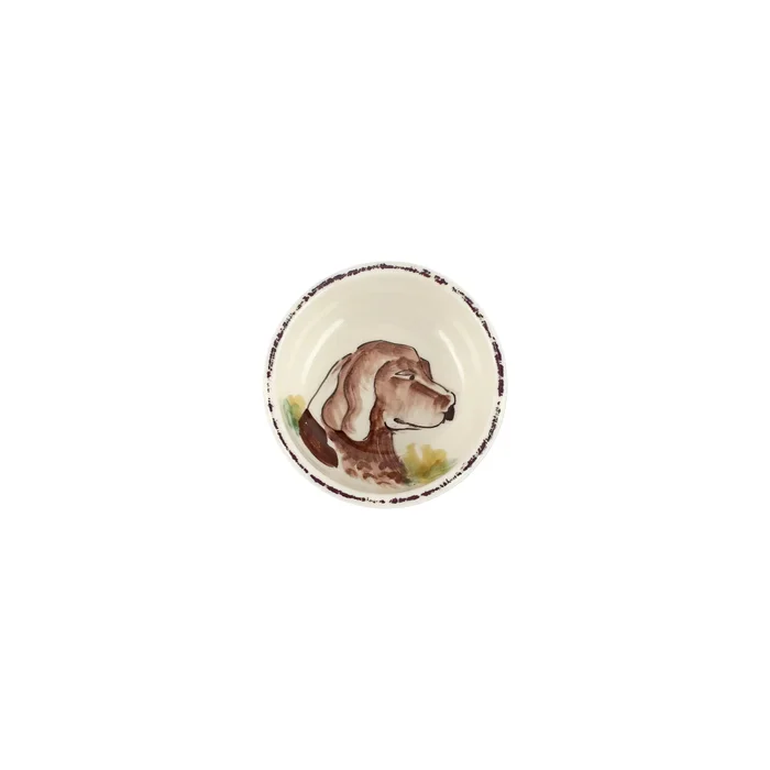 WILDLIFE SPANIEL CONDIMENT BOWL