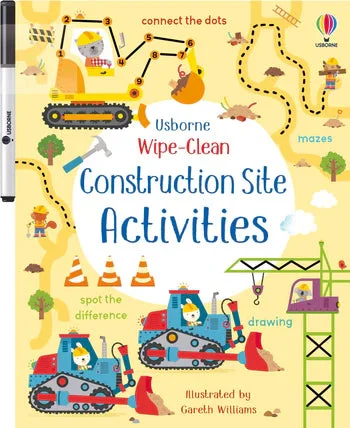 WIPE-CLEAN CONSTRUCTION SITE ACTIVITIES BOOK