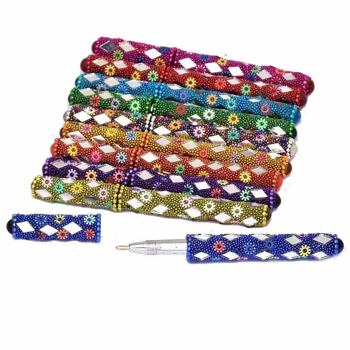 WOOD CRAFTS OF RAJASTHAN Colorful Pen Gift For Clients Customers Family & Friends Home Office Teachers Gift Thank You Gift House Warming New Year Promotion.