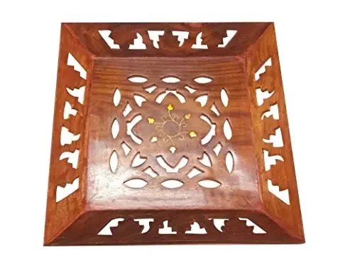 Wood Serving Tray Brown