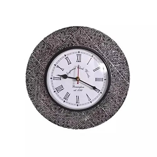 Wooden Beautiful Antique Wall Hanging Clock/Wall Decor/Home Decor Size(LxBxH-10x1x10) Inch …