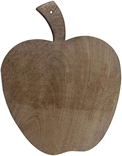Wooden Chopping Board for Kitchen Apple Design Vegetables Cutting Board 12X8 Inches