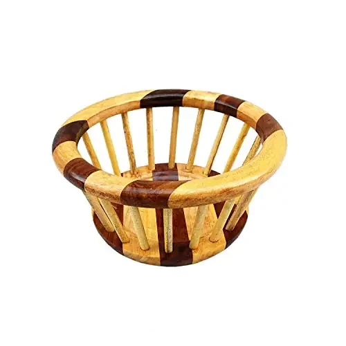 Wooden Fruit & Vegetable Basket Pack of 1