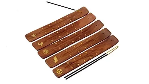 Wooden Incense Holder (Brown)