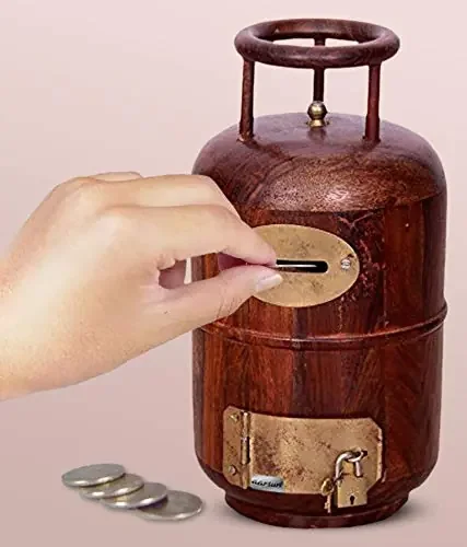 Wooden Money Bank/Coin Storage Box