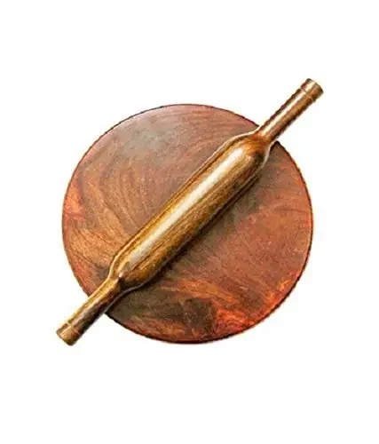 Wooden Rolling Pin & Board (Chakla Belan)