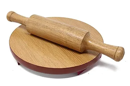 Wooden Rolling Pin & Board (Chakla Belan)