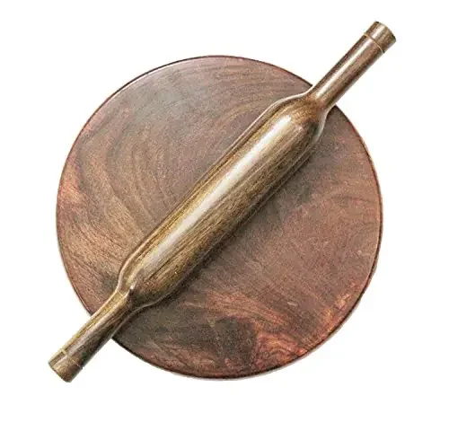 Wooden Rolling Pin & Board (Chakla Belan)